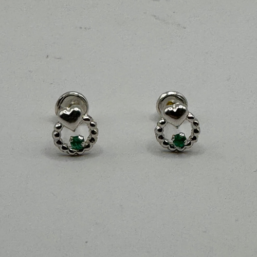 Aretes corona de corazón