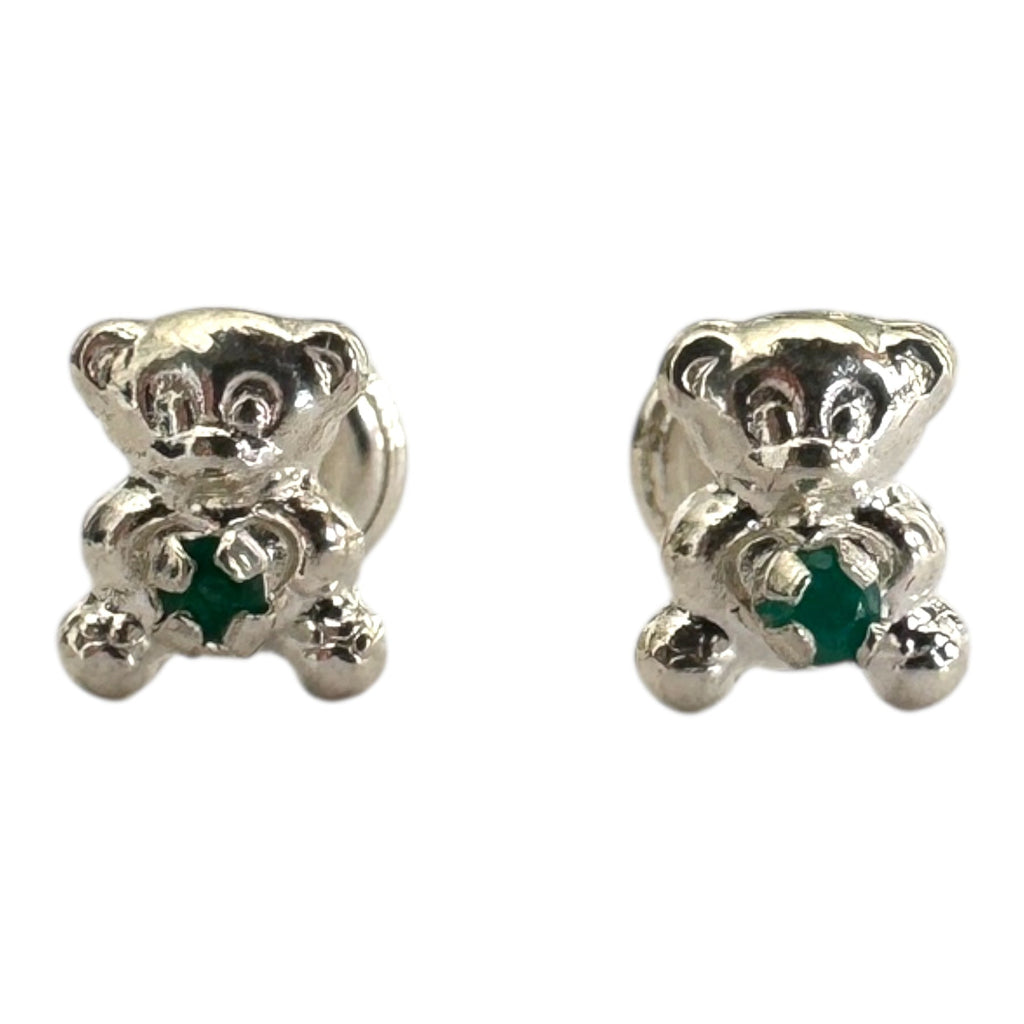 Aretes abrazo esmeralda