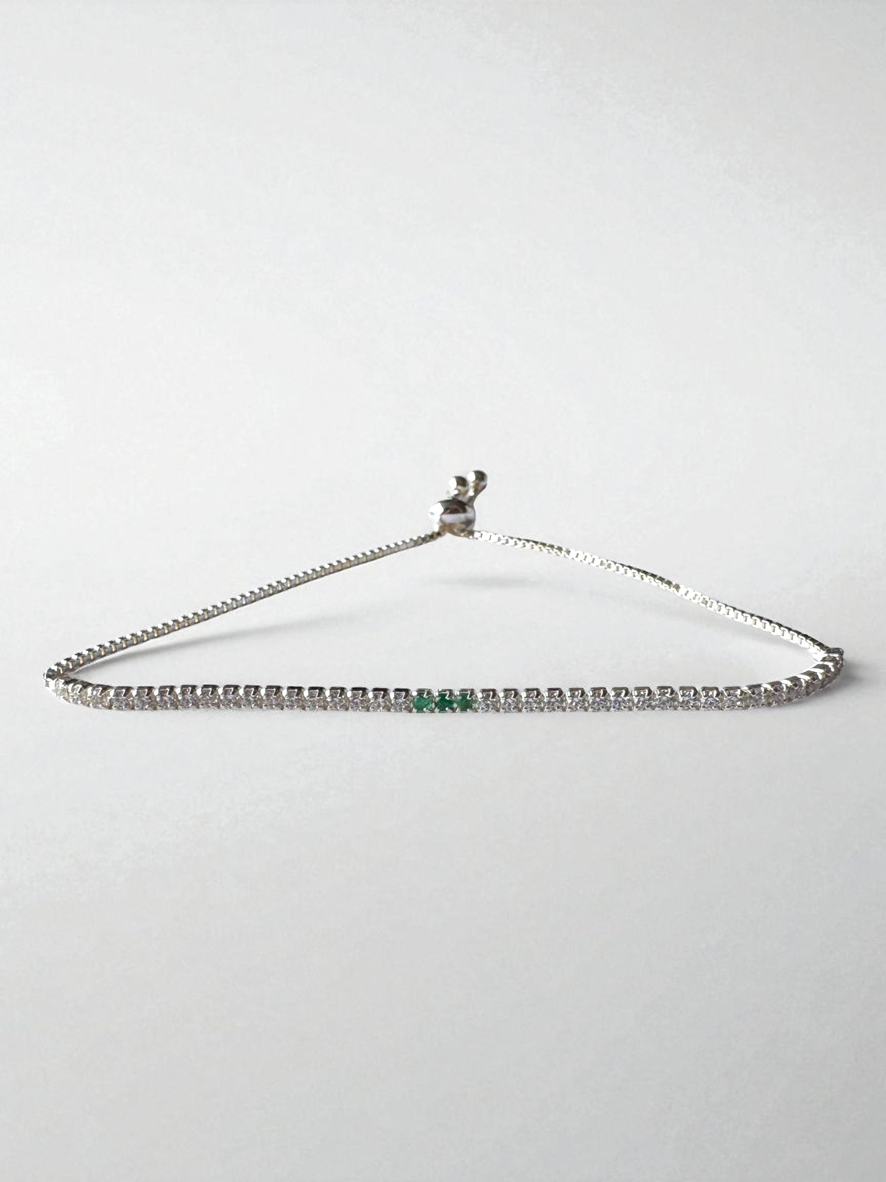 Pulsera tenis tipo pandora (Mujer)