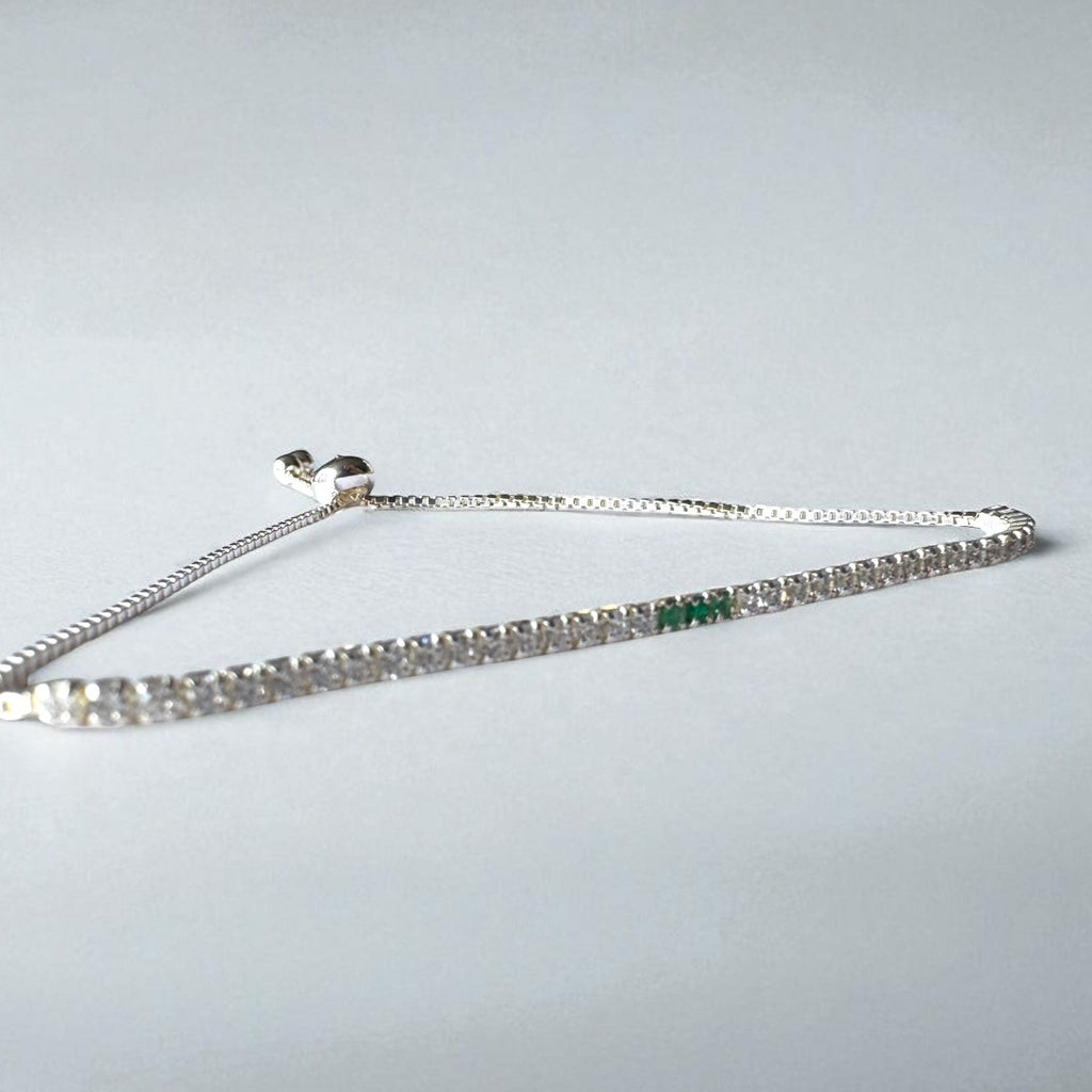 Pulsera tenis tipo pandora (Mujer)
