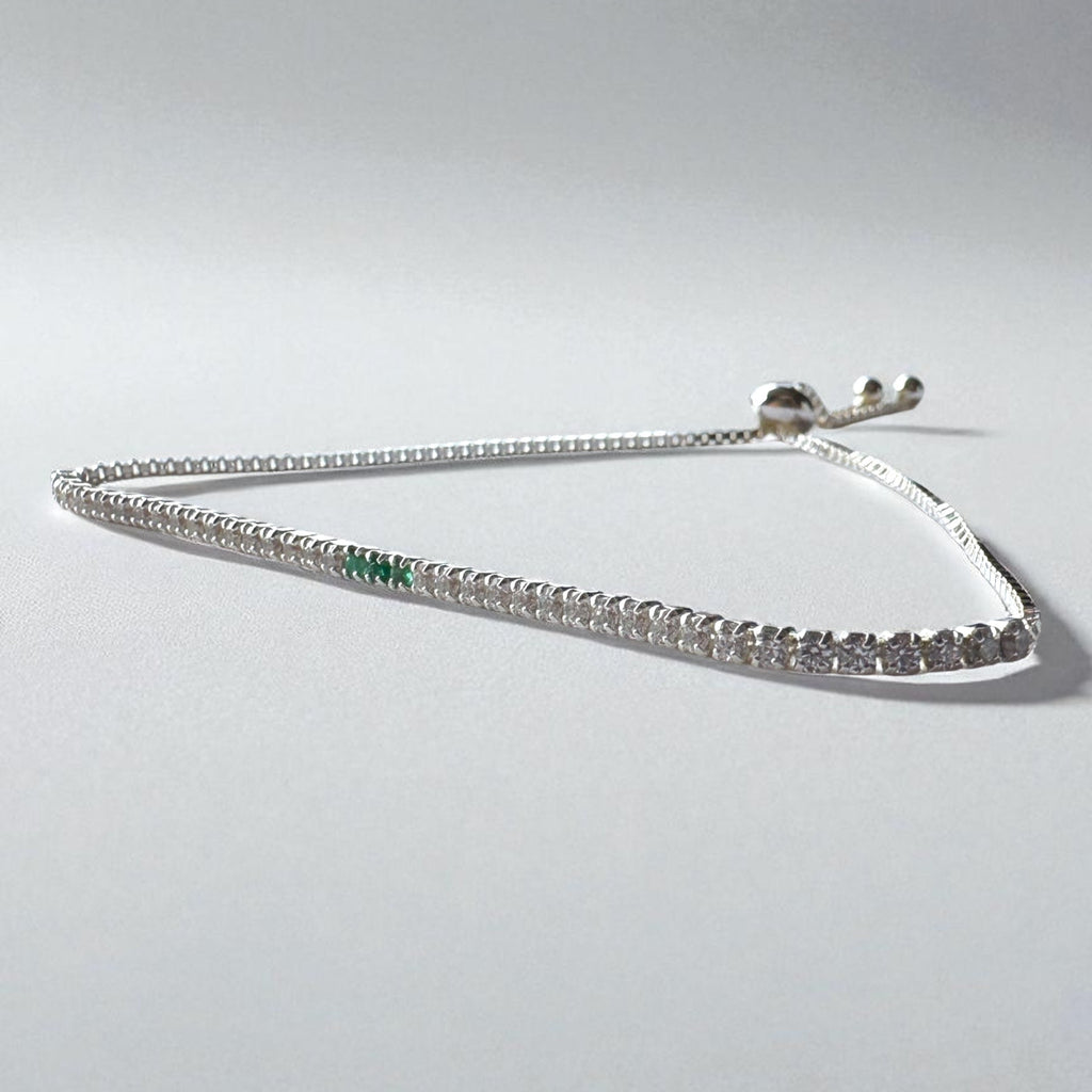 Pulsera tenis tipo pandora (Mujer)