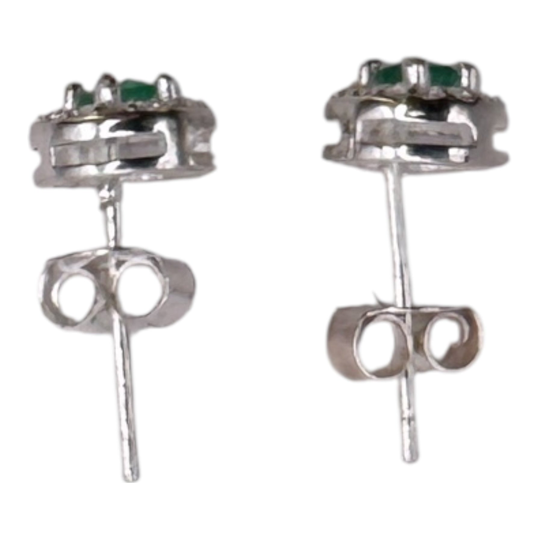 Aretes trono esmeralda
