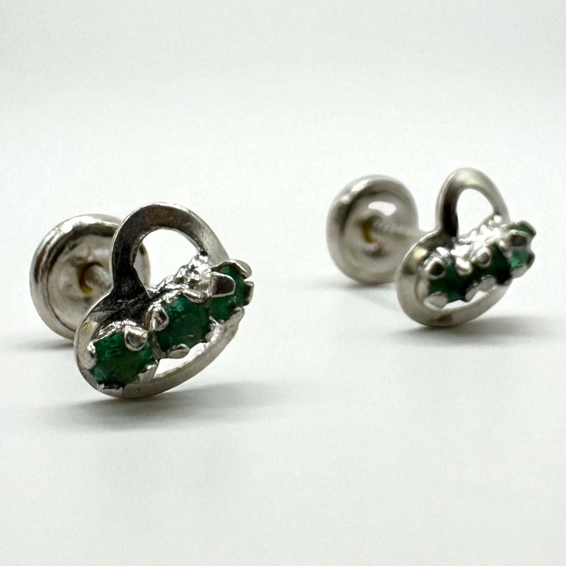 Aretes cometa de jade