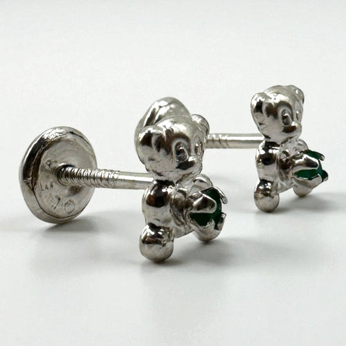 Aretes abrazo esmeralda
