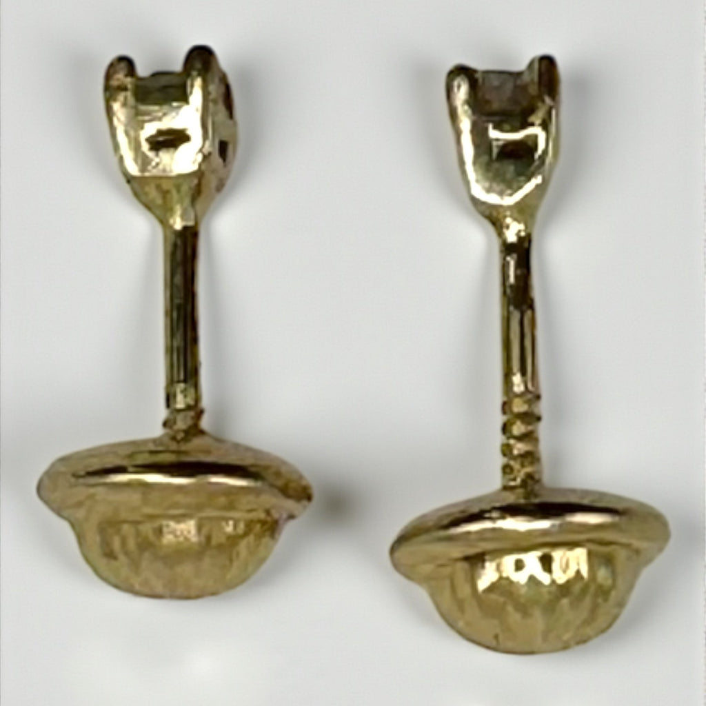 Aretes Miniatura Oro 18k - Diamantes