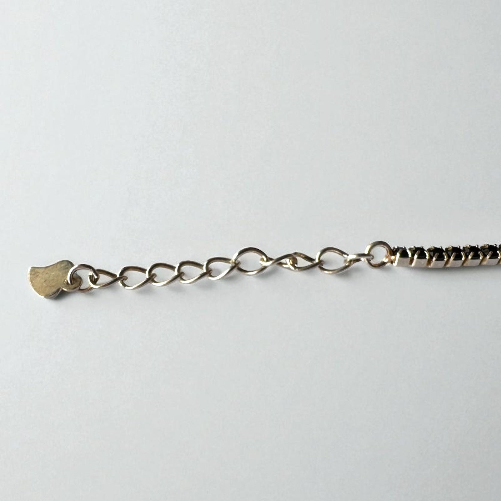 Pulsera tenis negra - Ajustable