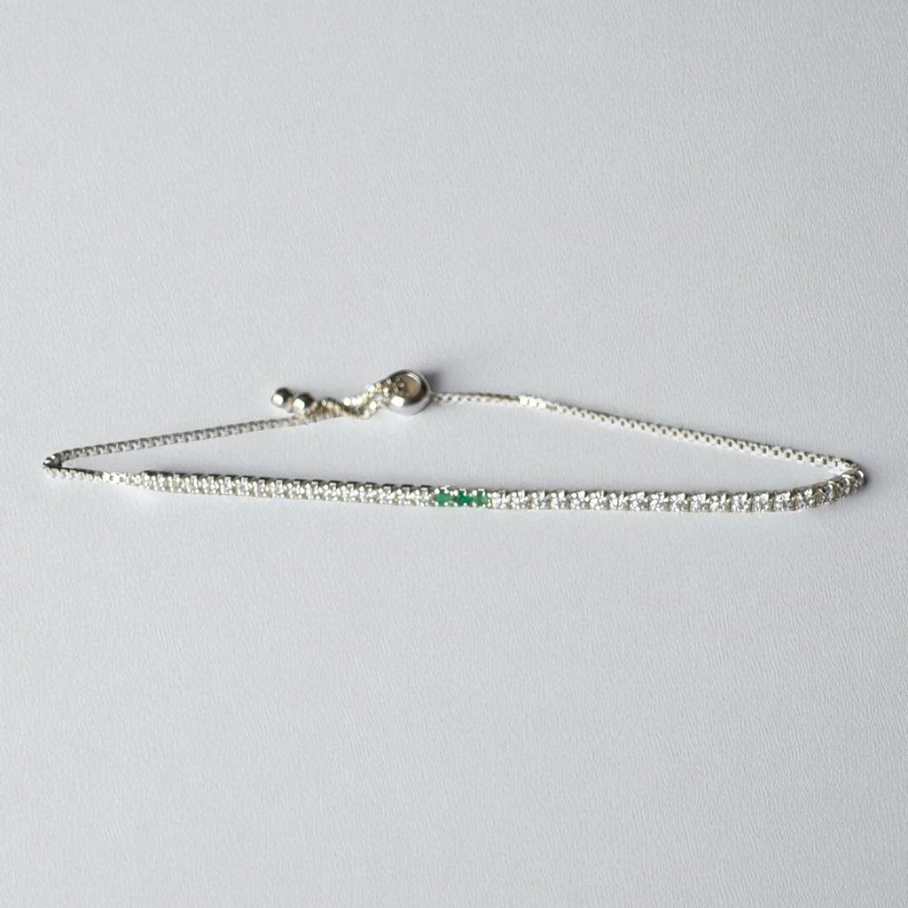 Pulsera tenis tipo pandora (Mujer)