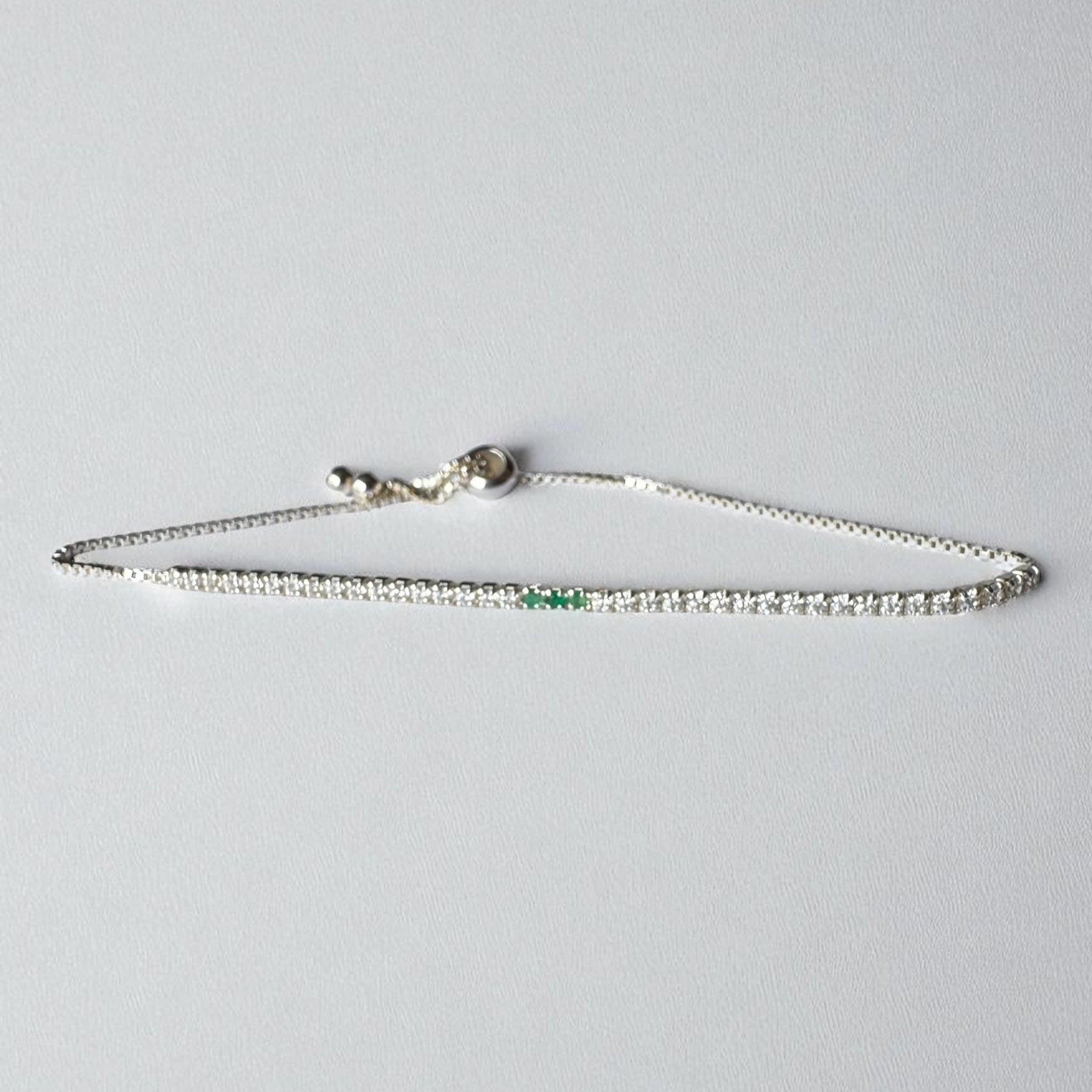 Pulsera tenis tipo pandora (Mujer)