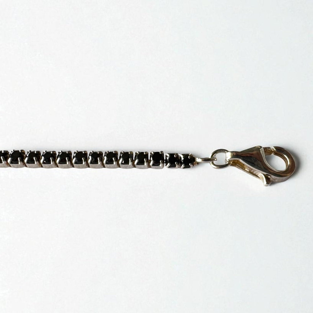 Pulsera tenis negra - Ajustable