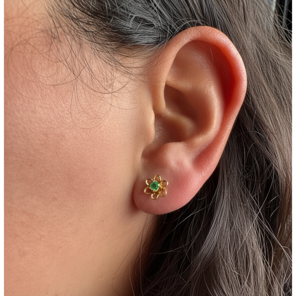 Aretes flor de vida
