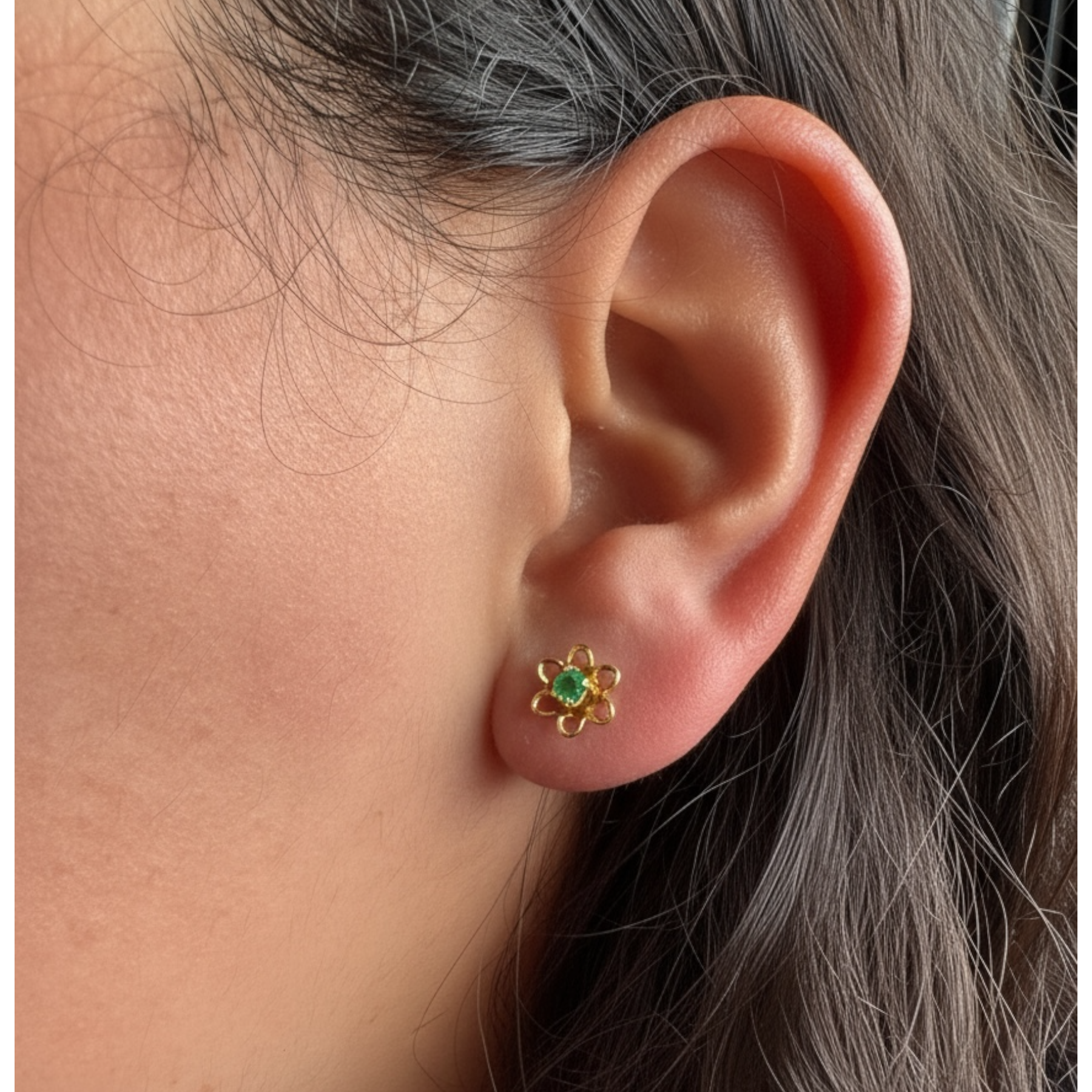 Aretes flor de vida
