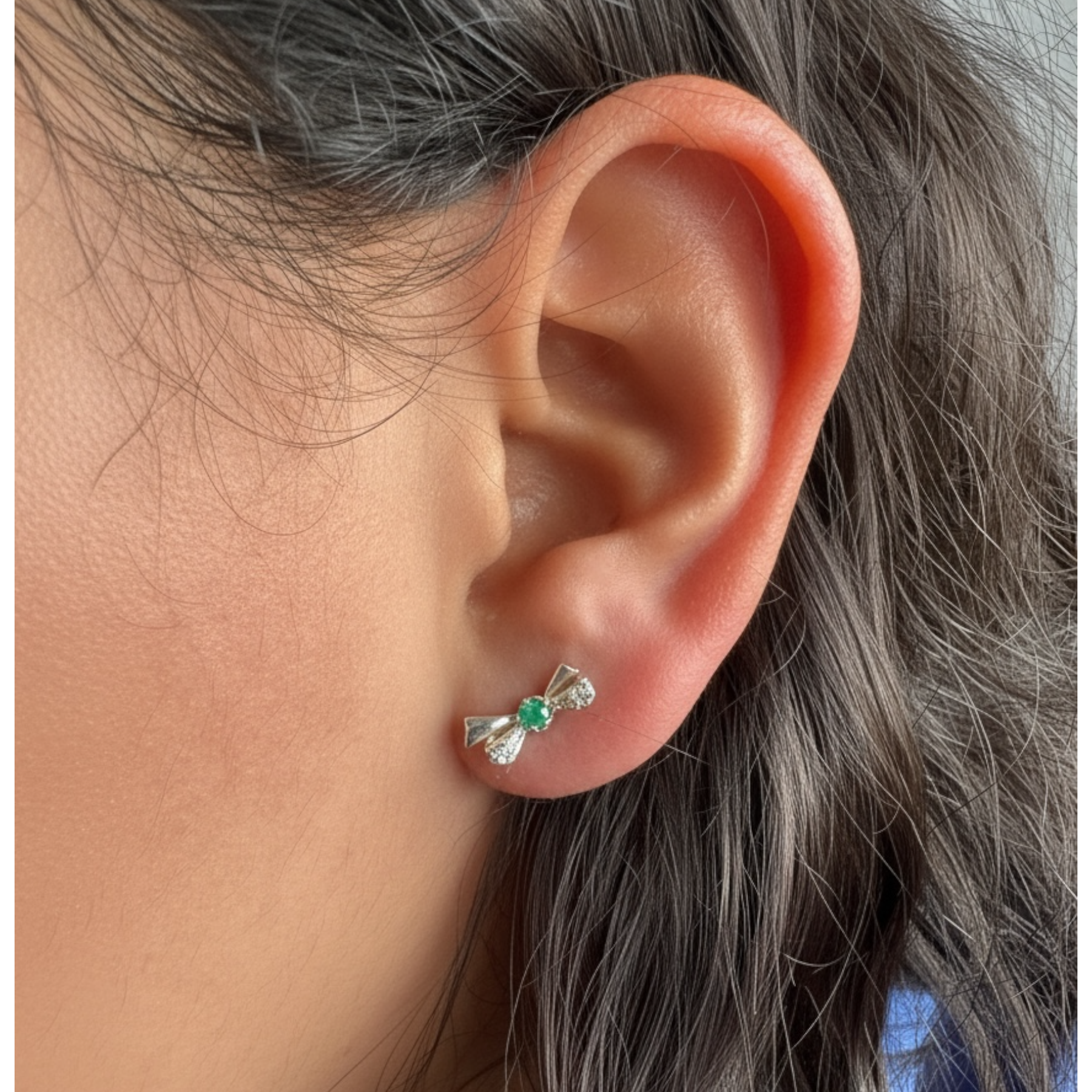 Aretes moñito de minnie